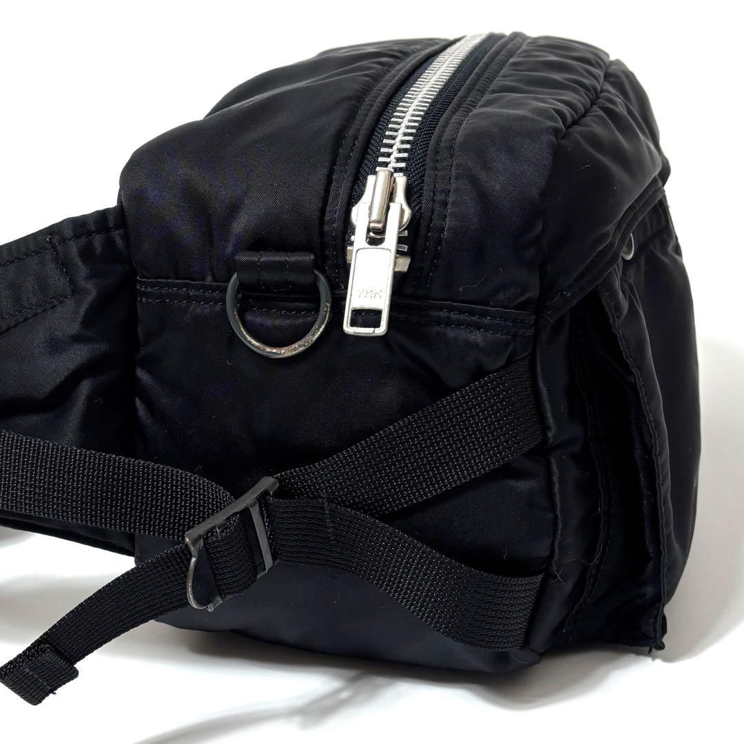美品】PORTER タンカー ボディバッグ ウエストバッグ ヒップバッグ 黒