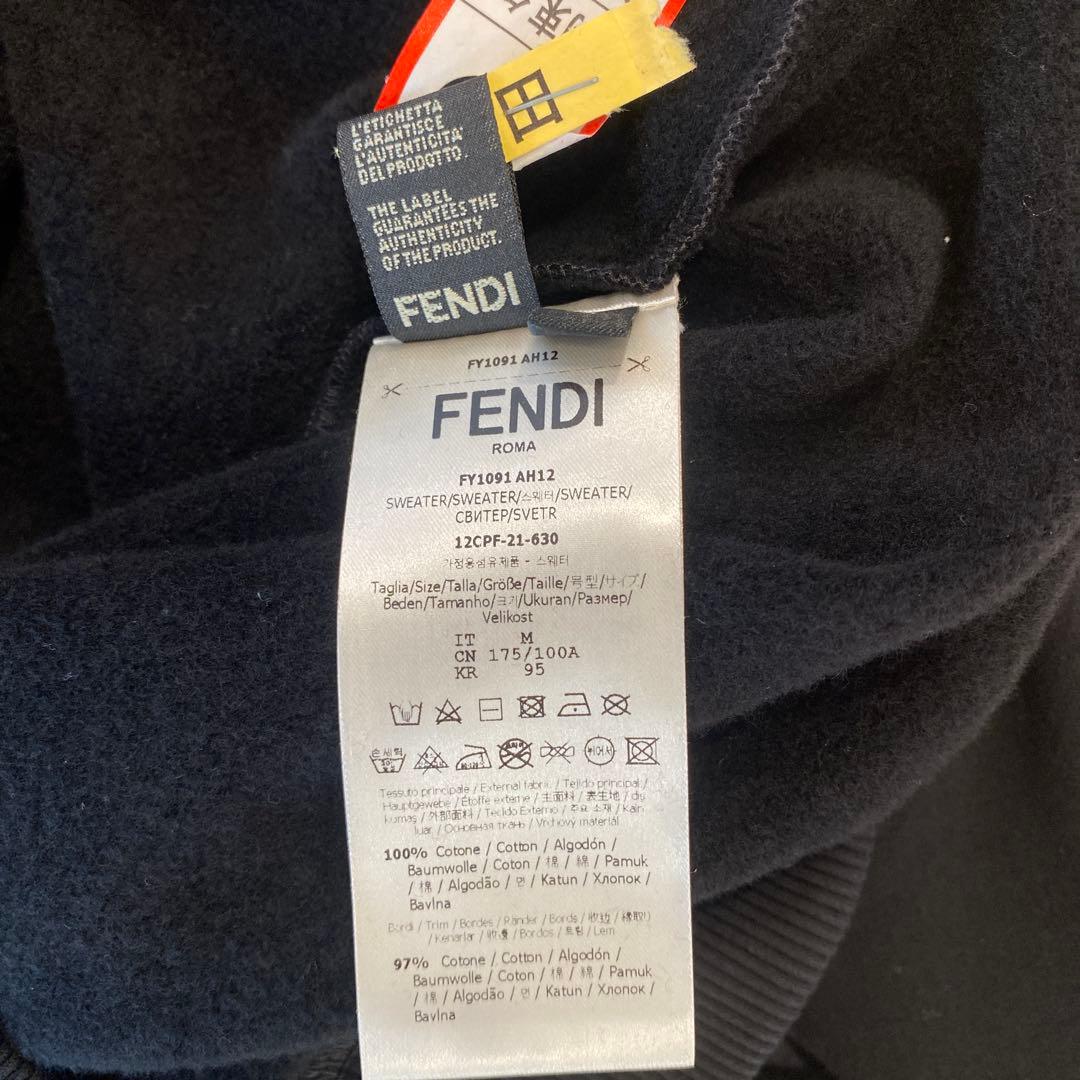 美品 Fendi ブラック アートマルチワッペンスウェット 刺繍 - メルカリ