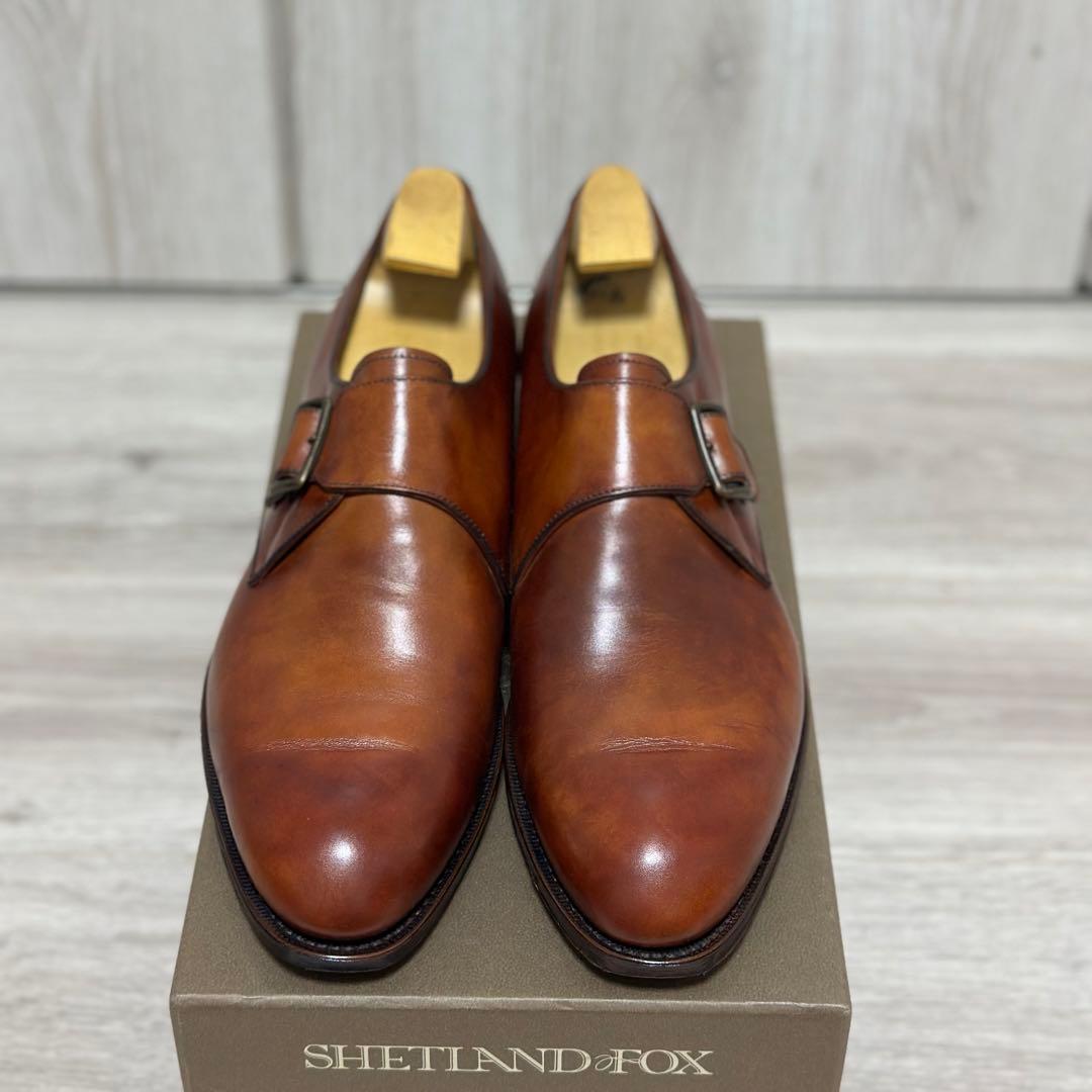 美品！】シェットランドフォックス ケンジントンⅠ モンクストラップ