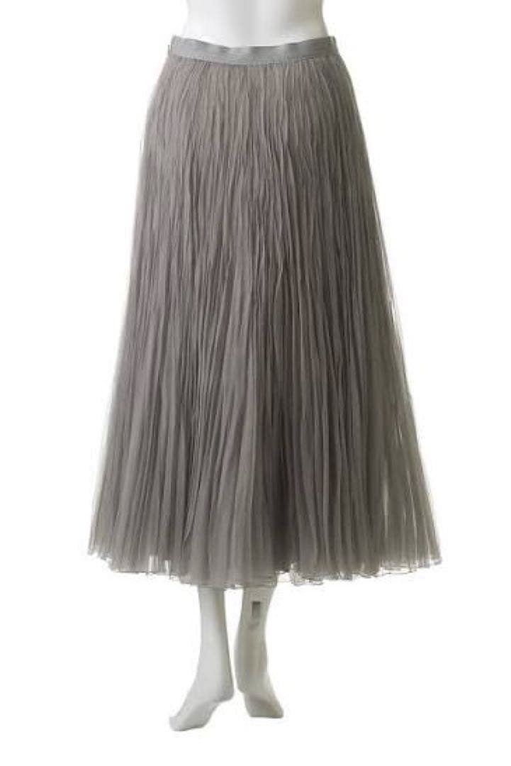 ebure エブール 完売 シアーオーガンジープリーツ スカート 新品タグ付