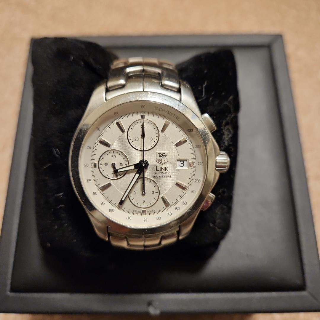 TAG Heuer Link クロノグラフ シルバー - メルカリ