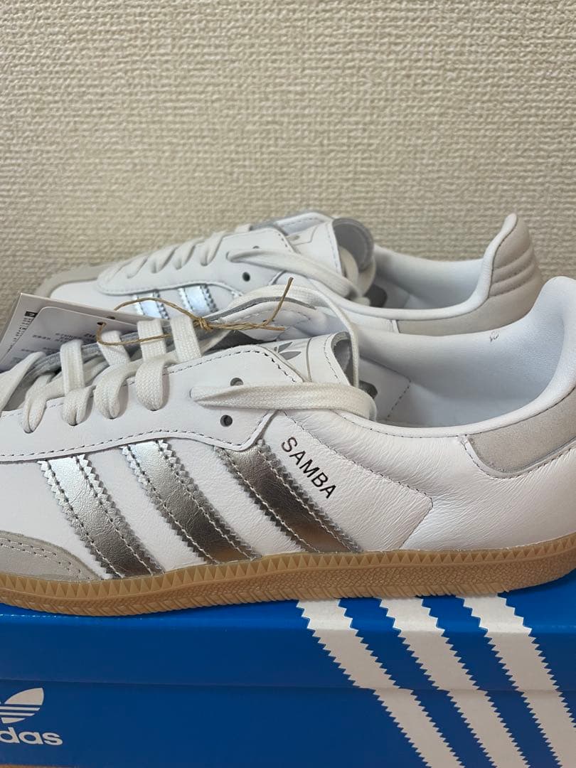 adidas Samba OG W ホワイト／シルバー　25.0cm 未使用品