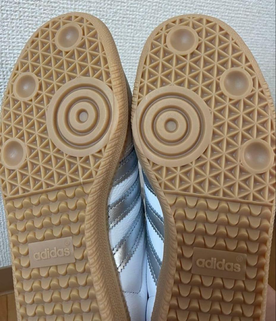 adidas Samba OG W ホワイト／シルバー　25.0cm 未使用品