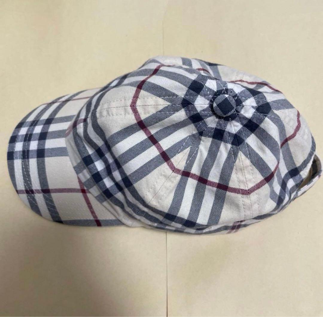BURBERRY チェック柄 ベースボールキャップ L バーバリー8073370