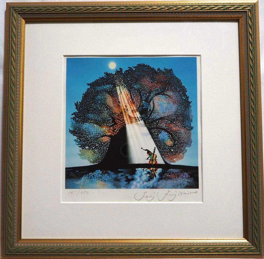 エル様専用 真作□藤城清治 四季のメルヘン 秋 月光の響 直筆サイン