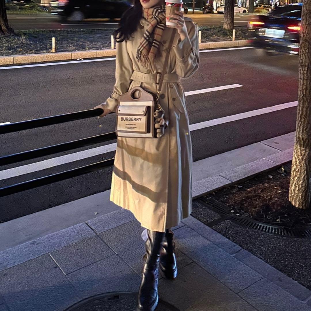 美品 バーバリー ベルト トレンチコート ライナー ハニーベージュ ノバ