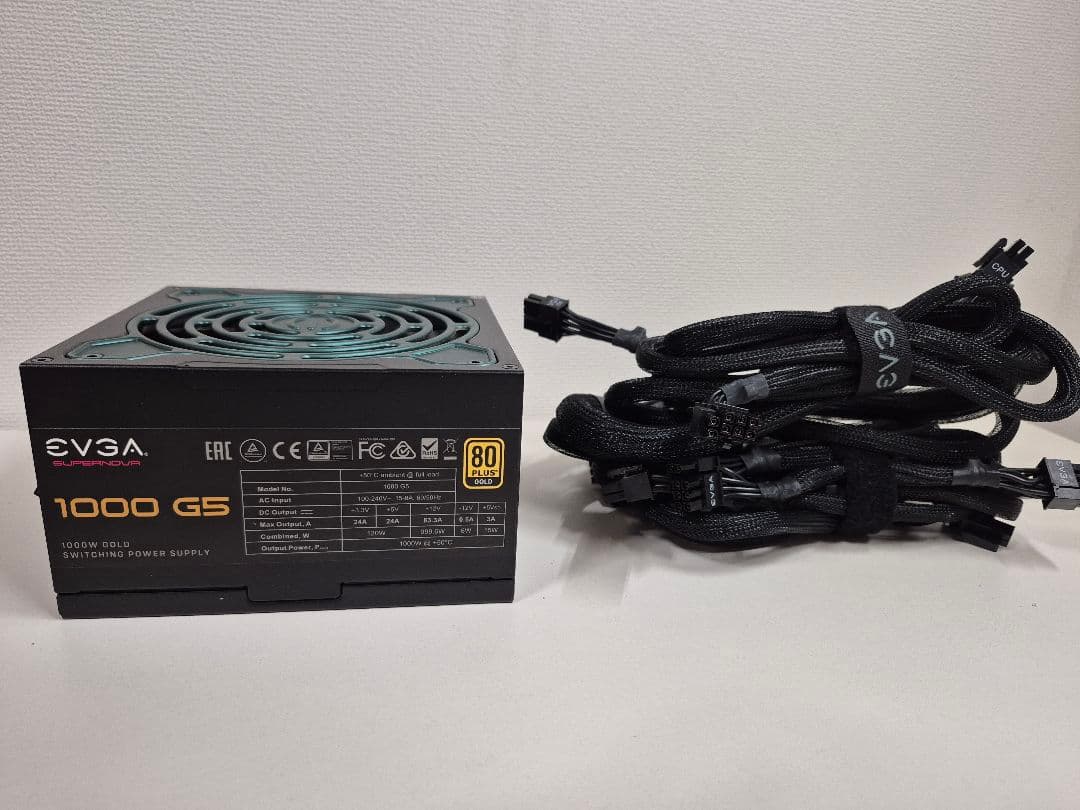 電源ユニット EVGA SuperNOVA 1000 G5 80Plus Gold 1000W Amazon | EVGA SuperNOVA 1000 G5 80 Plus Gold 1000W フルモジュラー