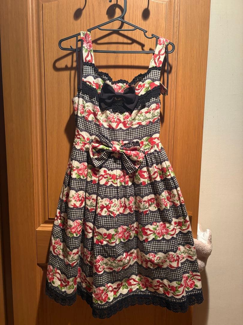 フ*ト様 Baby バラ柄ワンピース カチューシャ付きセット はわせドールワンピース＆ヘッドドレスセット 王冠がま口Bag | BABY