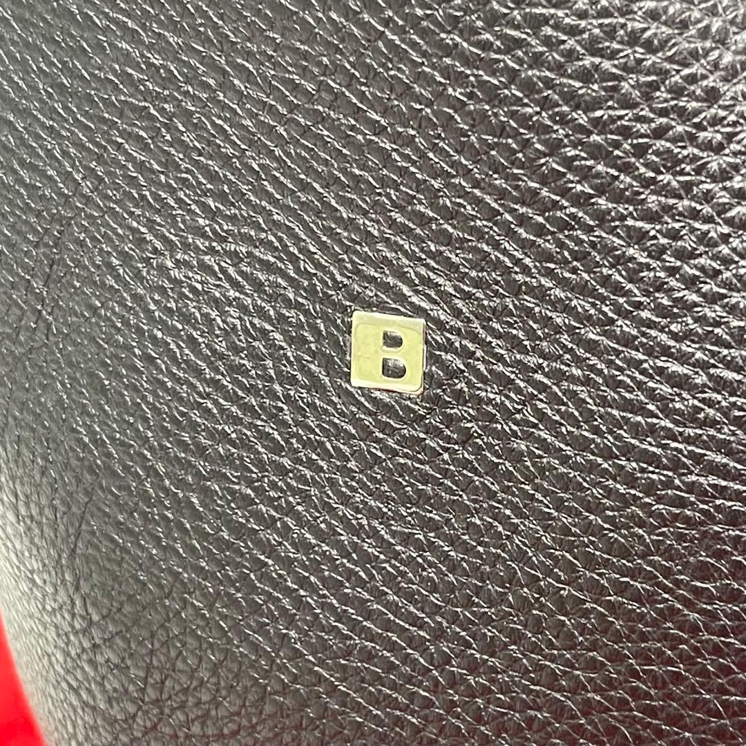 超美品✨】BALLYバリーメンズビジネスバッグトートレザーBロゴ黒船型A4