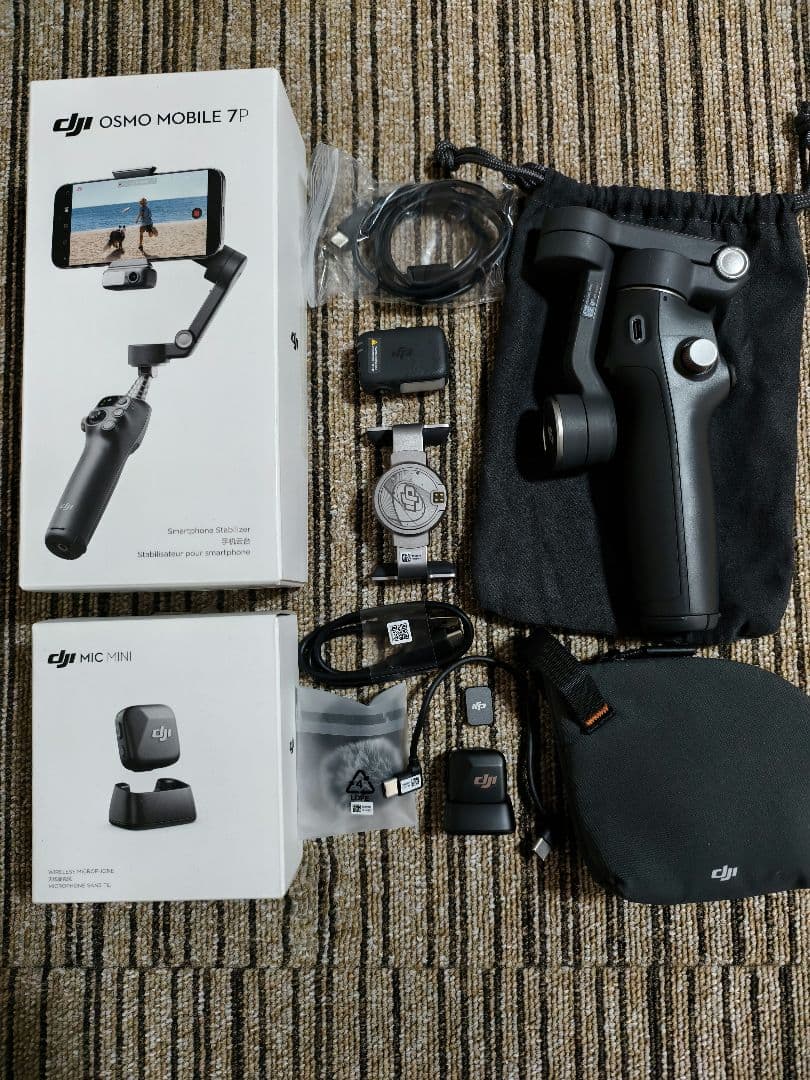 DJI OM Mobile 7P と MIC MINI DJI 公式限定セット DJI Osmo Mobile 7P ＋ ワイヤレスマイク DJI Mic