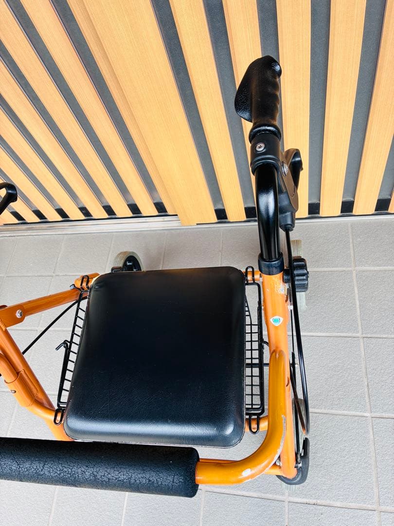 歩行器 竹虎 ハッピー II NB オレンジメタリック - メルカリ