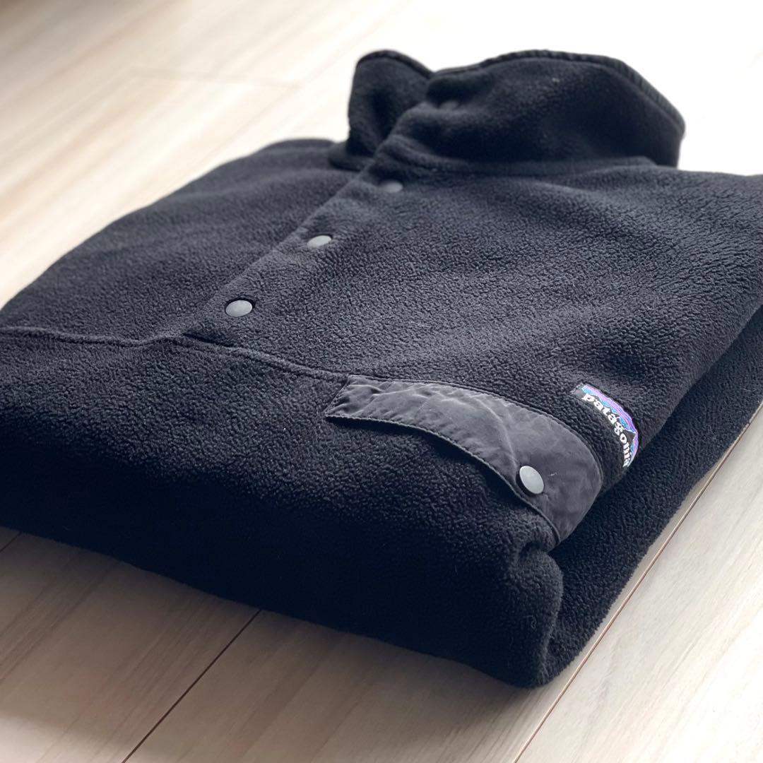 オールブラック！L！状態◎！12年製 パタゴニア シンチラスナップT