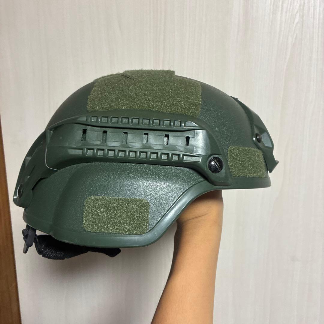 オリーブグリーン ヘルメット モジュラーシステム - メルカリ