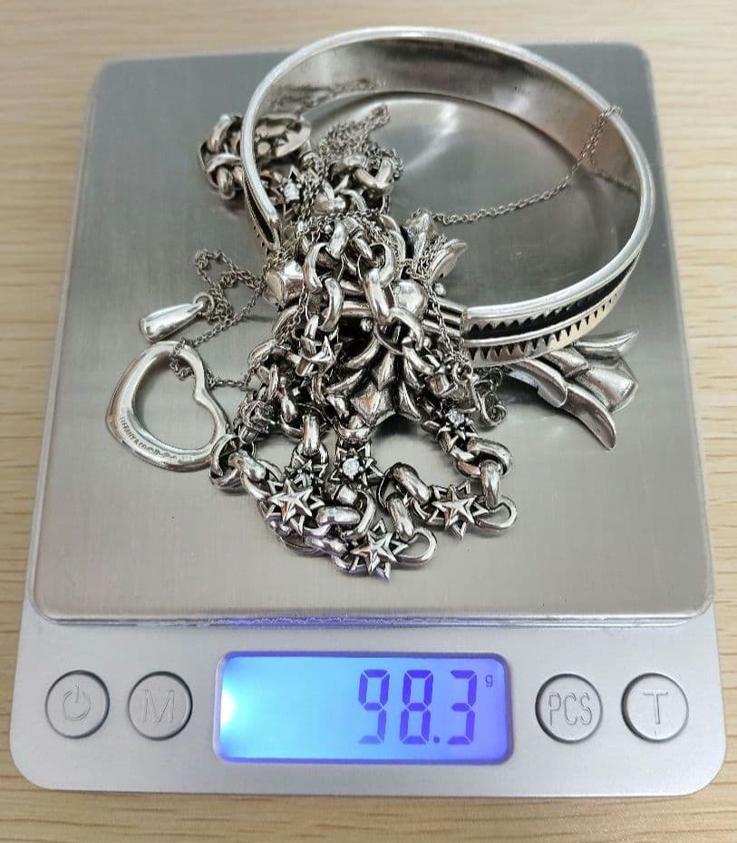 銀高騰 ジャンクsilver925,シルバーまとめ約98g・ 銀素材 - メルカリ