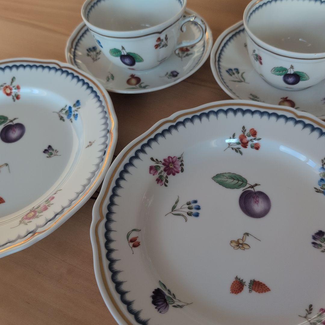 リチャードジノリ　イタリアンフルーツ　ティーカップ＆ソーサー　お皿のセット リチャードジノリ イタリアンフルーツ ティーカップ＆ソーサー | 神戸