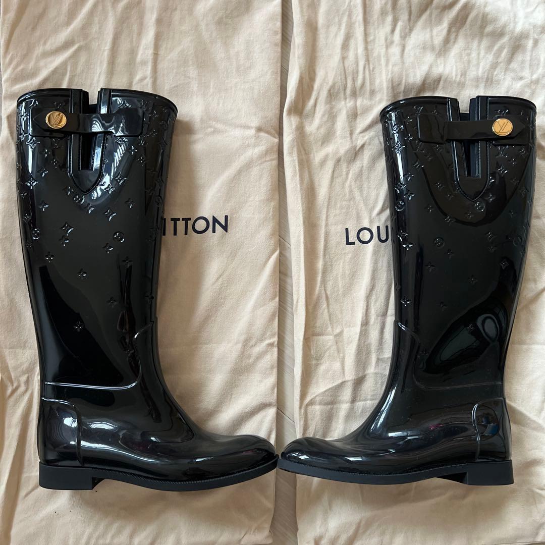 Louis Vuitton ヴィトン レインブーツ 35 モノグラム - メルカリ