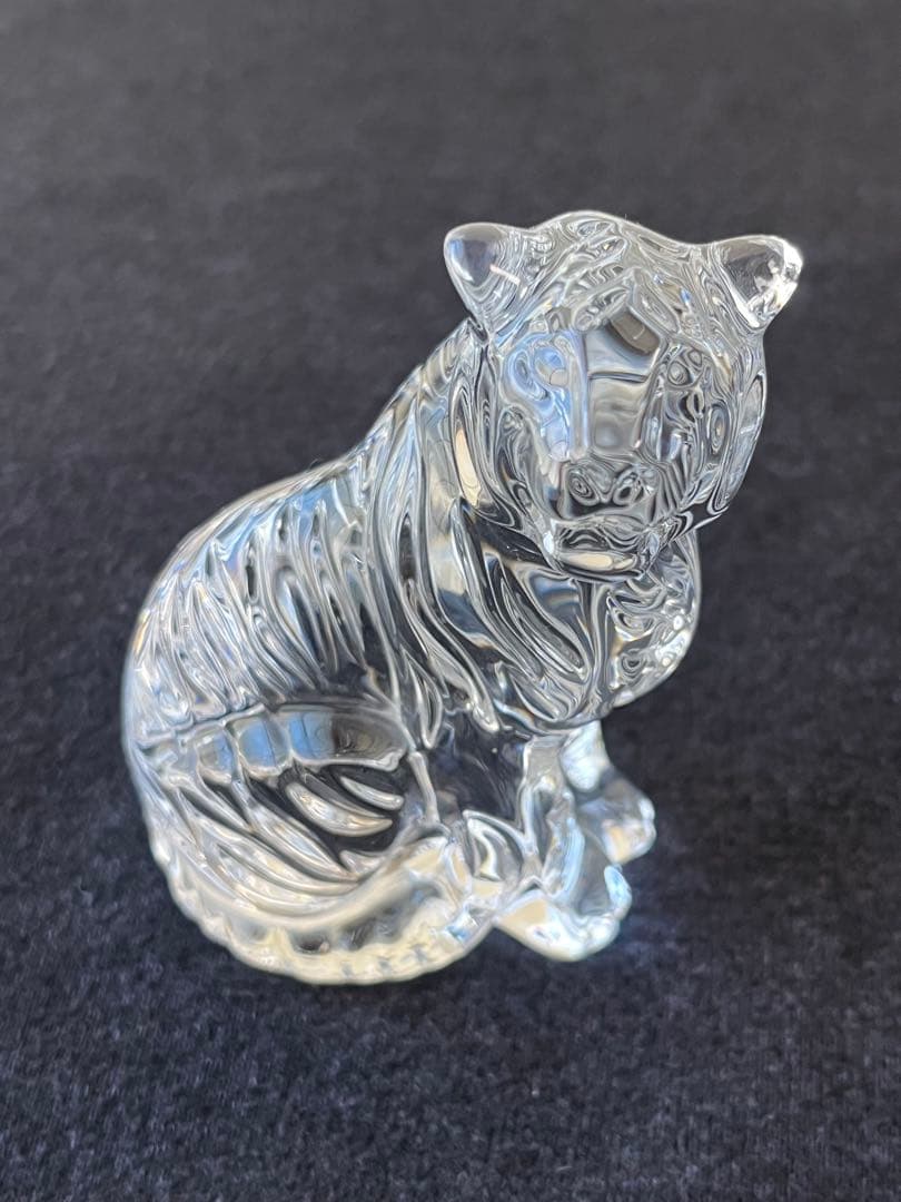 【美品】バカラ　baccarat 干支　虎　置物　ガラス　クリスタル 楽天市場】【未使用品】Baccarat バカラ クリスタル ガラス paperwait