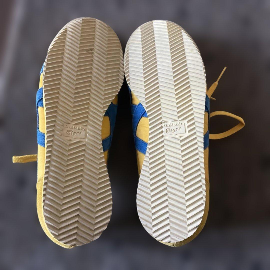 Onitsuka Tiger イエロー ブルー スニーカー - メルカリ