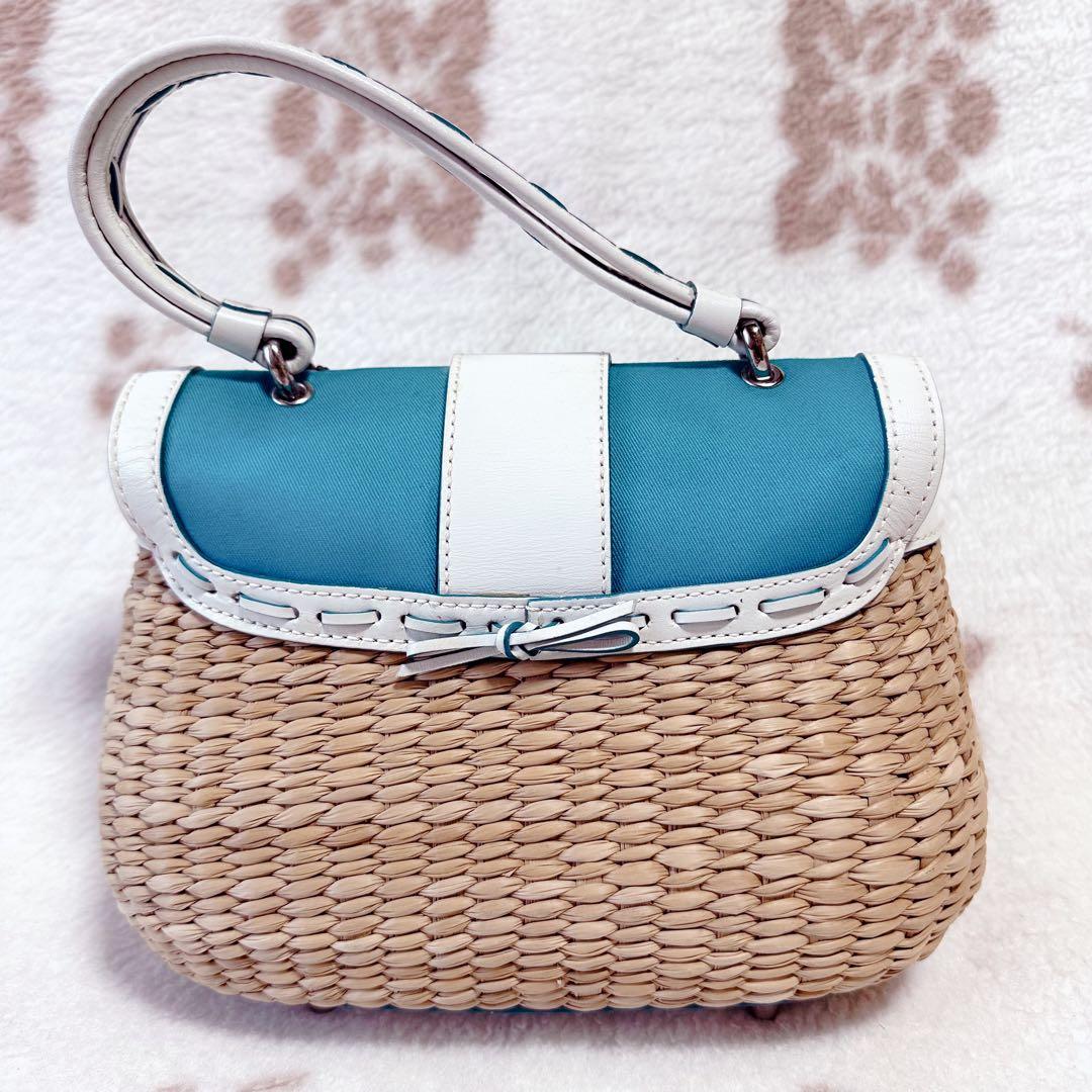 COACH コーチ かごバッグ ソーホー シグネチャー ストロー オールド