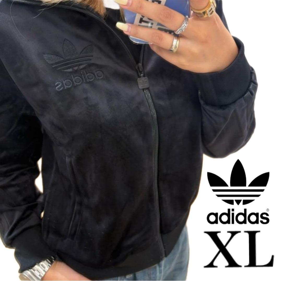新品XL】adidaアディカラー ベロア トラックトップ ジャケット　アディダス adidas｜【公式】アディダス adidas SST アディカラー ベロア トラック