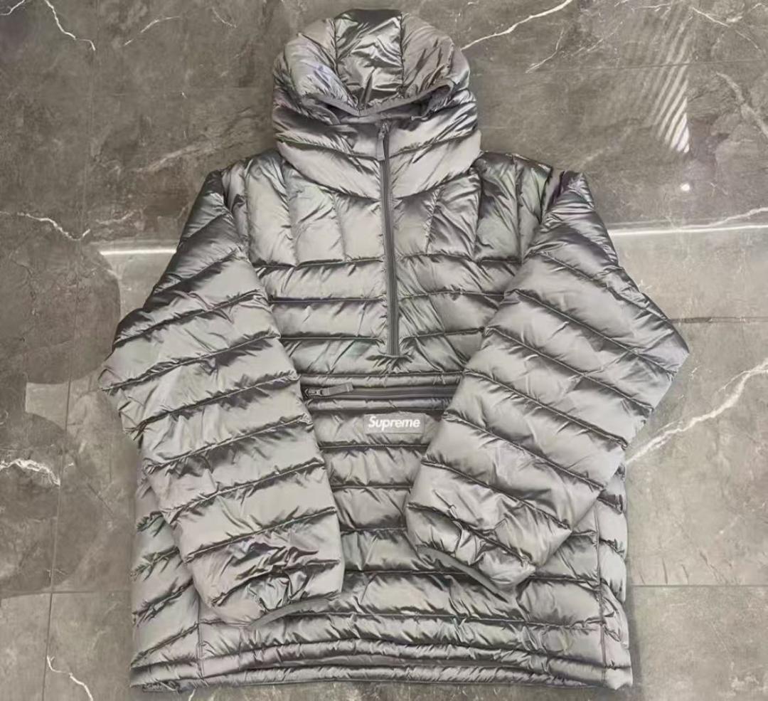 Supreme グレー ダウンジャケット フード付き M 中古・古着通販】SUPREME (シュプリーム) ダウンジャケット ホワイト