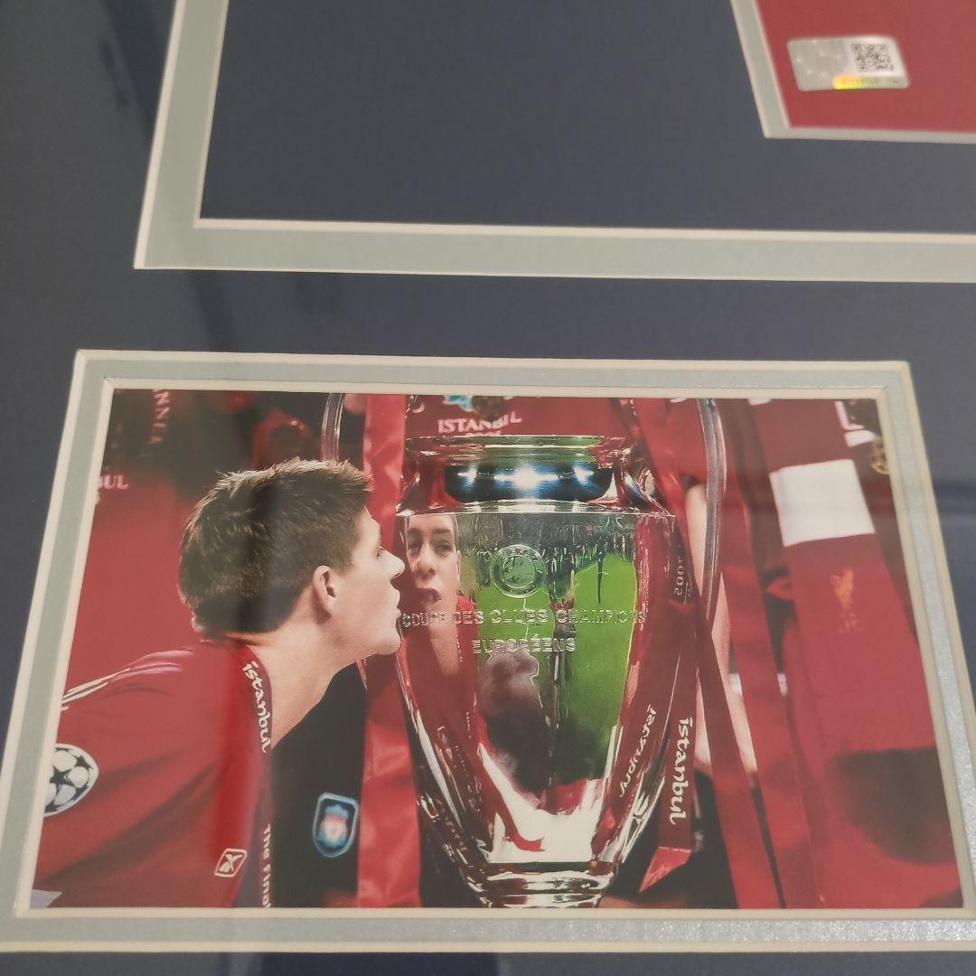 リバプール スティーブン・ジェラード サイン入りユニフォーム 額入り