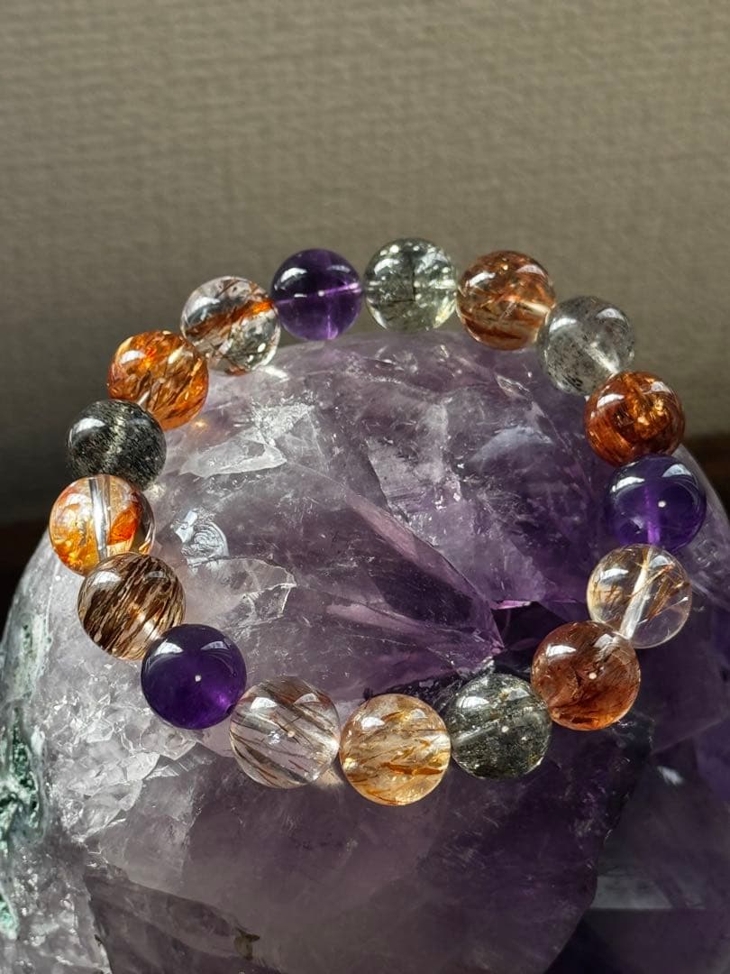 天然スーパーセブンブレスレット　12.5mm