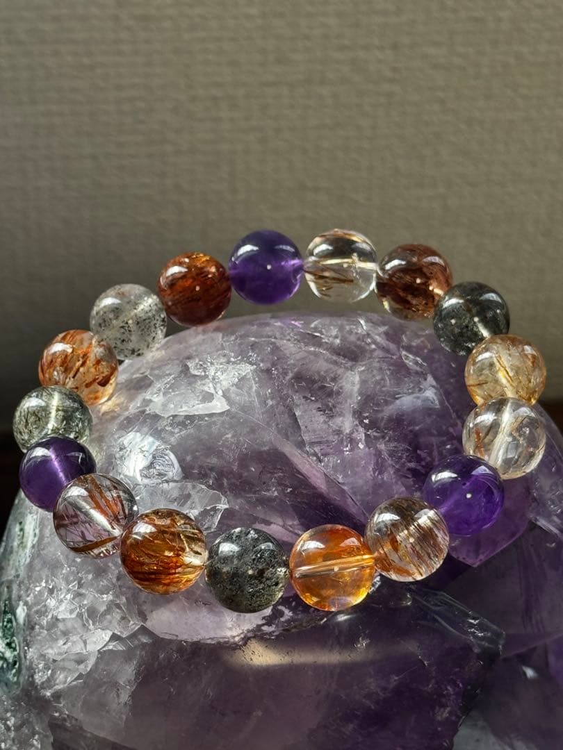 天然スーパーセブンブレスレット　12.5mm