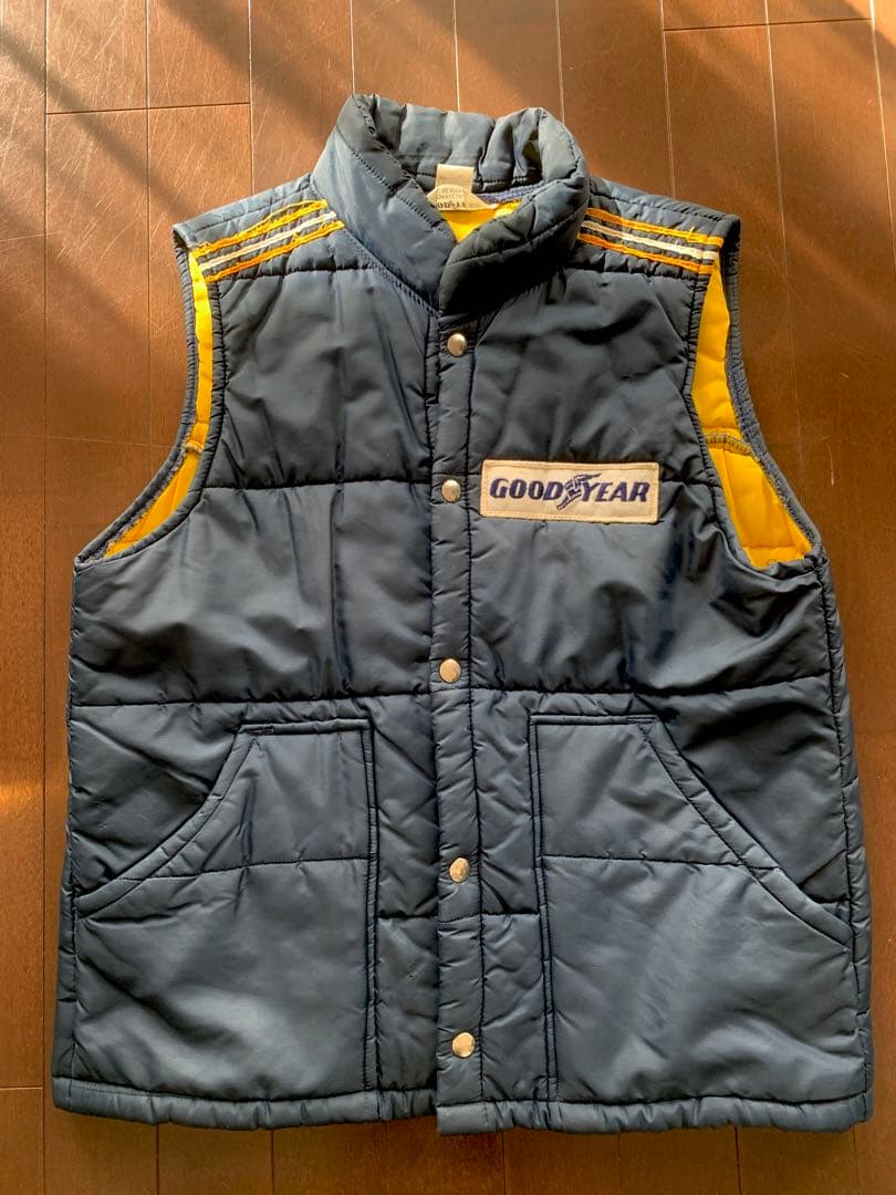 70年代GOODYEAR レーシングベストmade in USA 沖縄古着屋CYCLONE サイクロン