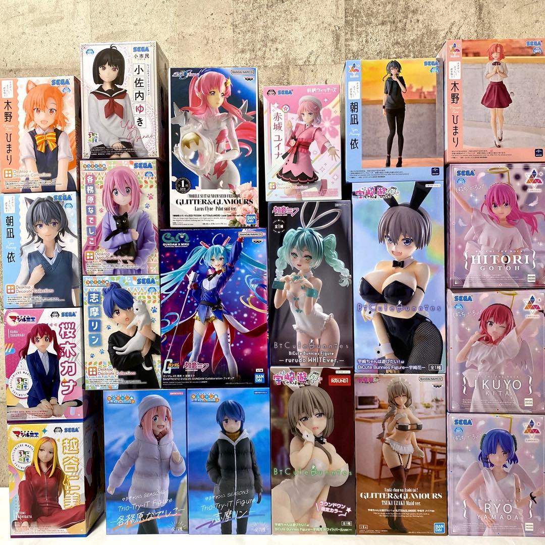 美少女系 プライズフィギュア まとめ売り21個セット 初音ミク 宇崎