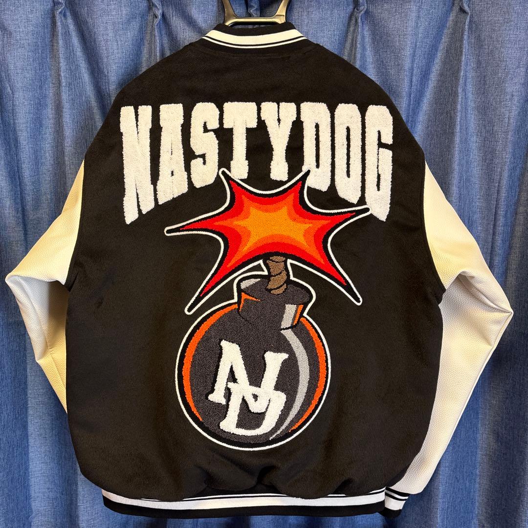 NASTYDOG スタジャン M 黒/白 - メルカリ