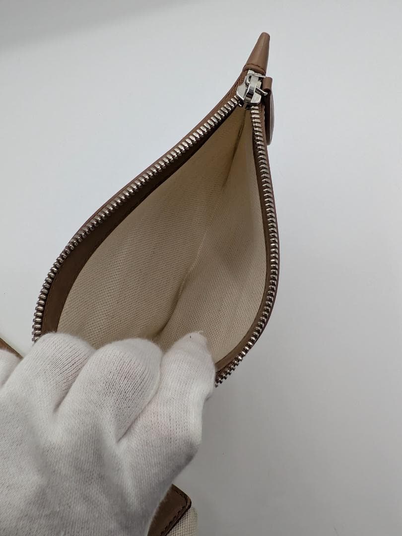 良品✨ バレンシアガ ネイビーカバス キャンバス ベージュ 0LJ - メルカリ