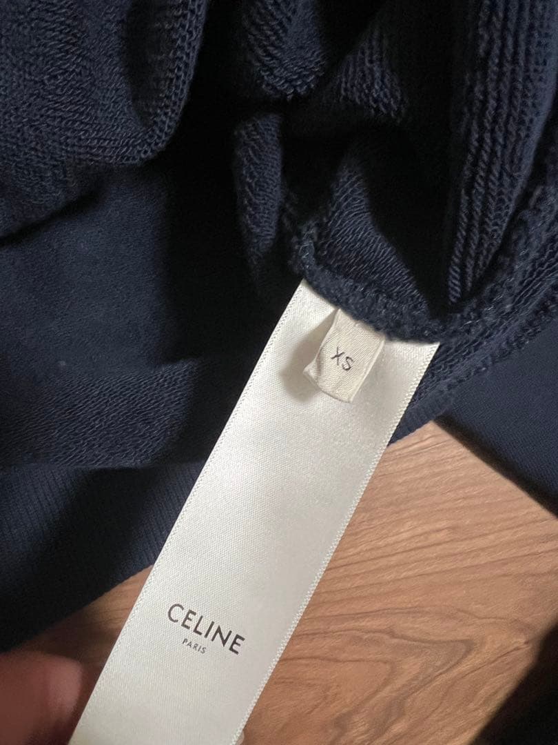 最終値下げ セリーヌ CELINE PARIS ネイビー スウェット XS