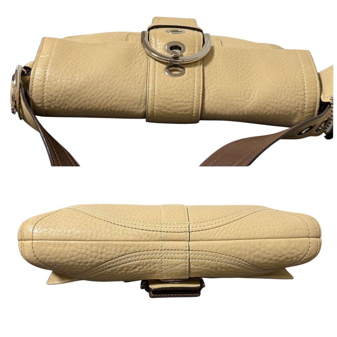 コーチ ショルダーバッグ ワンショルダー ソーホー アイボリー レザー