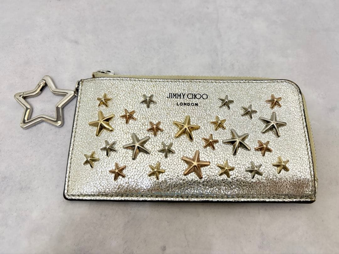 Jimmy Choo ジミーチュウ スター スタッズ コインケースカードケース