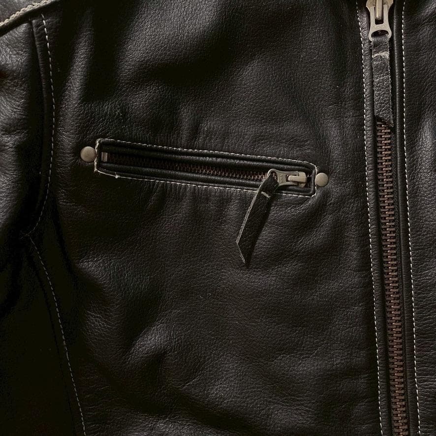 なかじん様専用】MOTO FIELD ライダースジャケット L レザー 黒