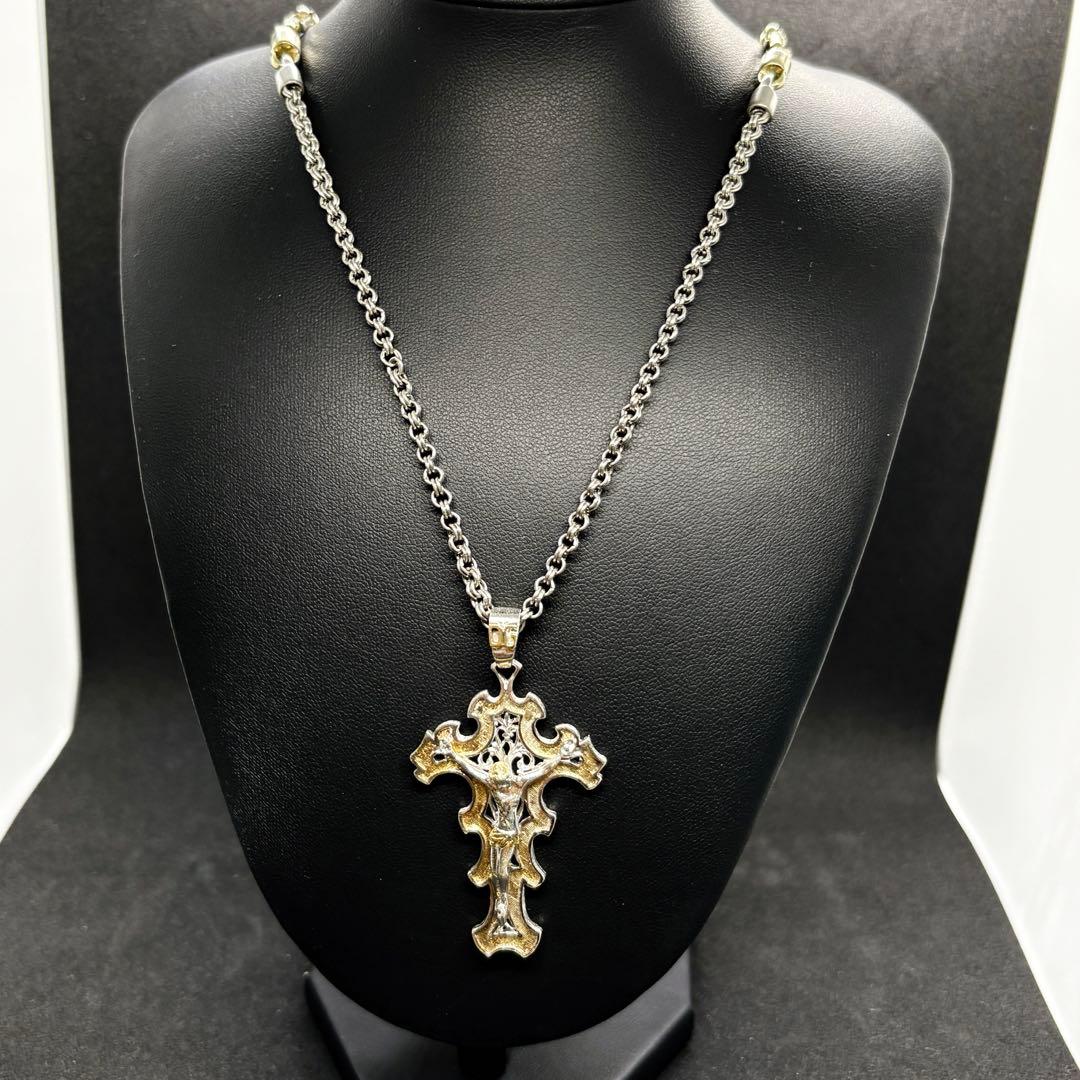 ドルチェ&ガッバーナ ロザリオ クロス ネックレス シルバー925 十字架
