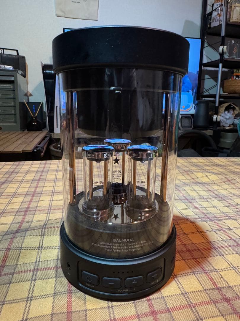 BALMUDA Bluetoothスピーカー M01A-BK バルミューダ バルミューダ BALMUDA The Speakerブラック M01A-BK／JP