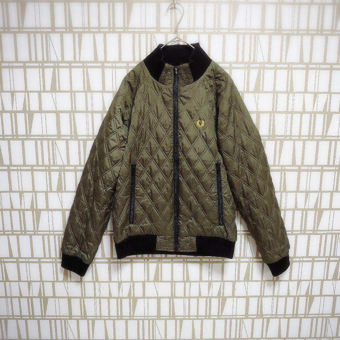 フレッドペリー キルティング 中綿 ジャケット リバーシブル チェック