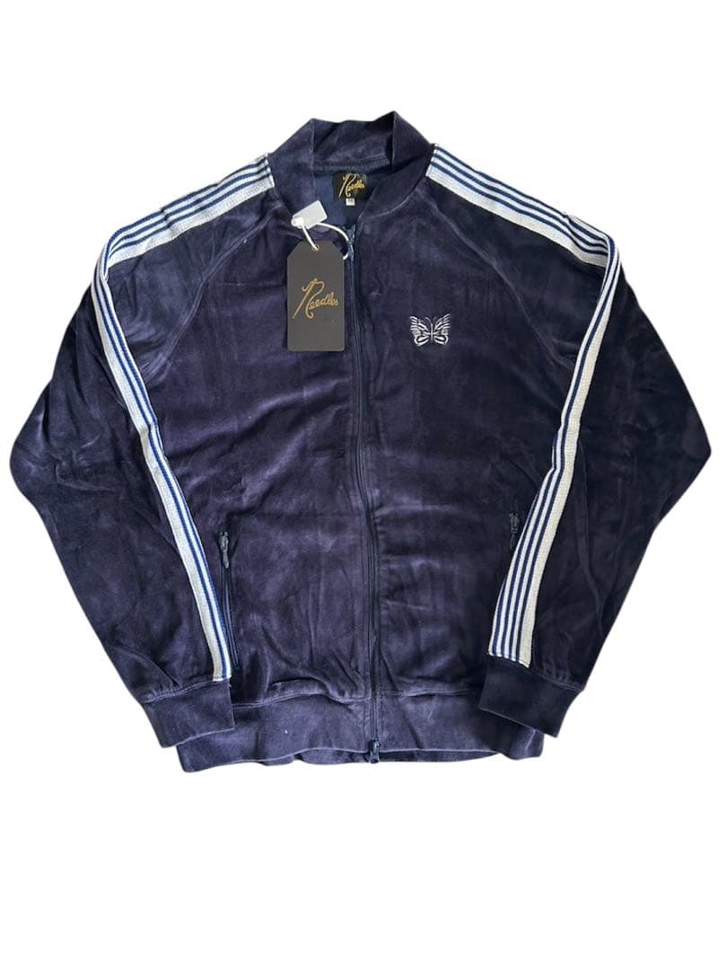 needles ニードルズ ベロア ジャケット セットアップ ネイビー - メルカリ