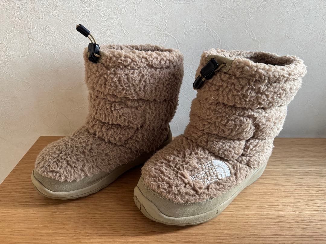 ザ ノース フェイス キッズ ヌプシ ブーティ ベージュ 22センチの通販