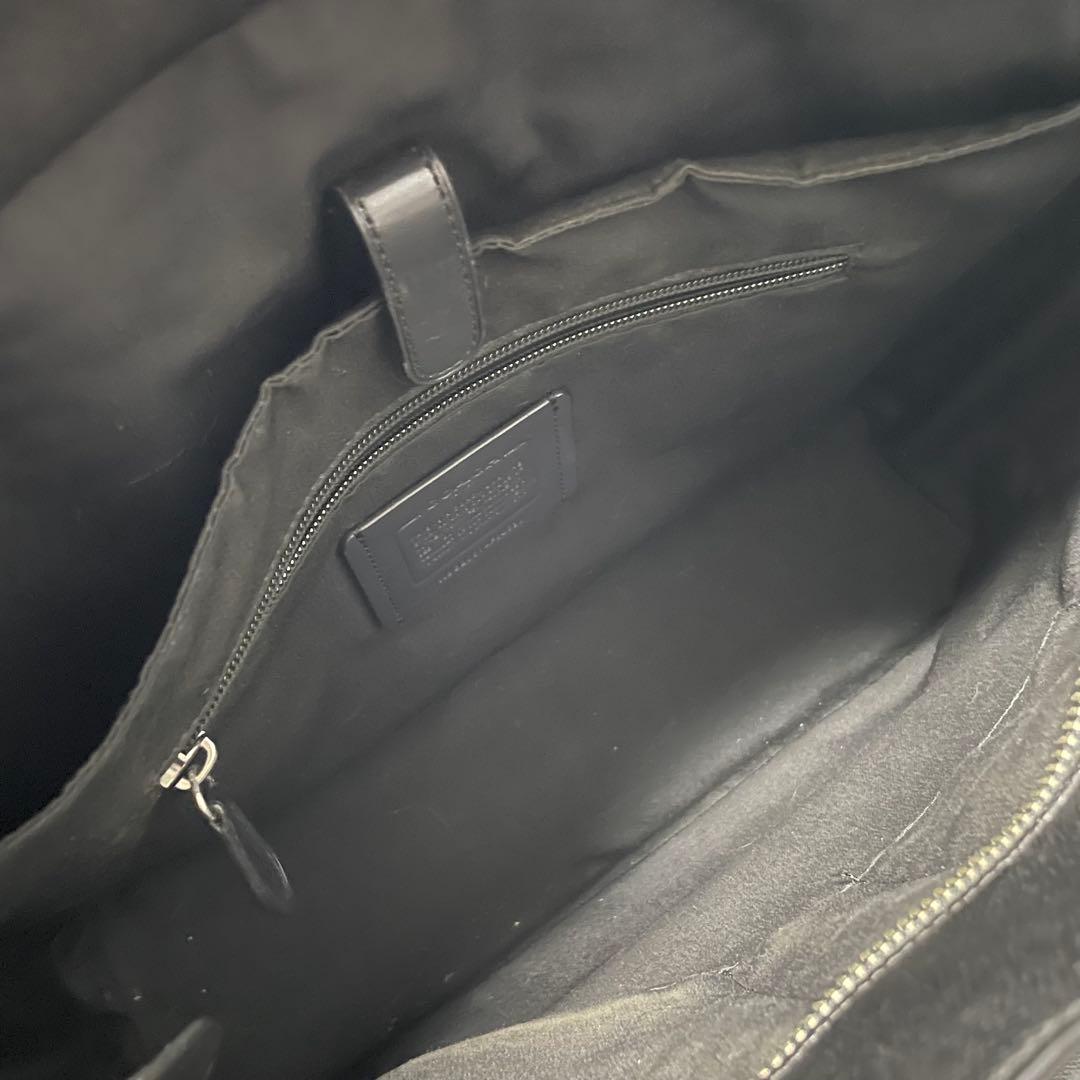 コーチ】美品 2way ビジネストート メタルロゴ サフィアーノ 84630