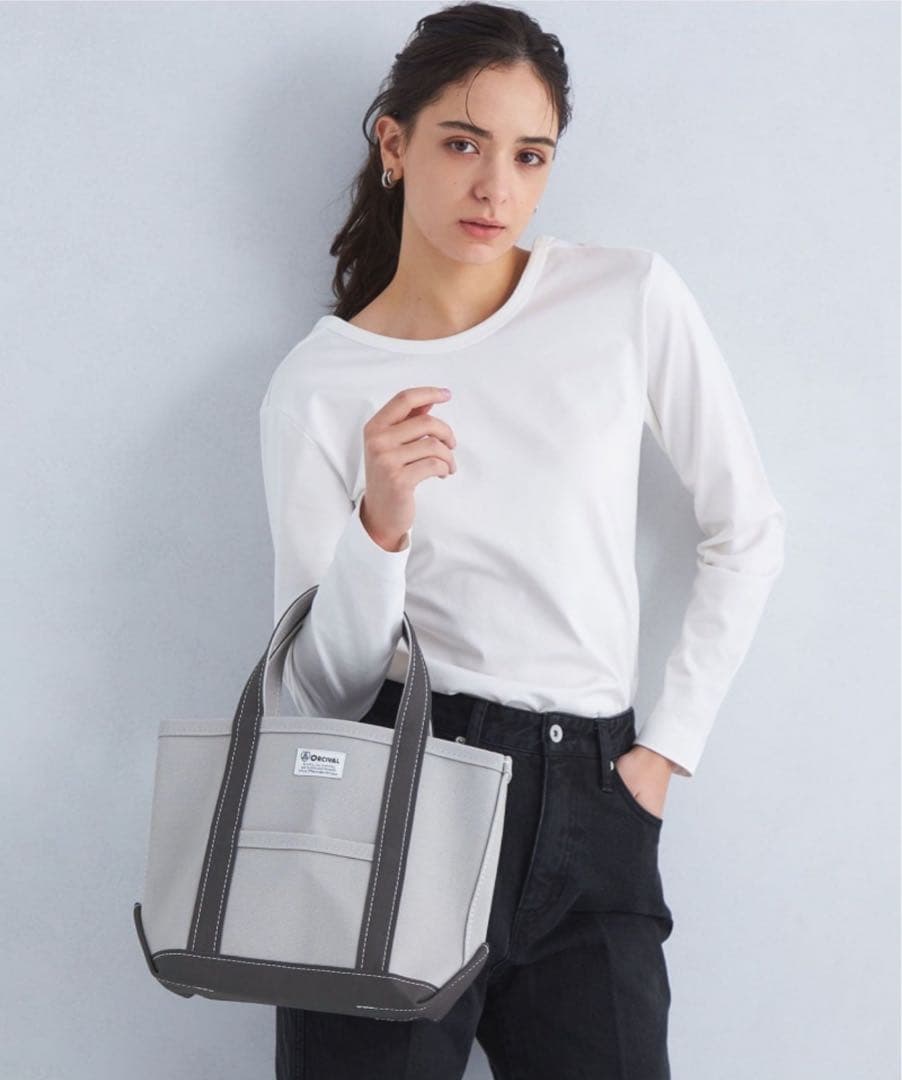 ORCIVAL オーシバル キャンバス トートバッグ チャコール アイスグレー