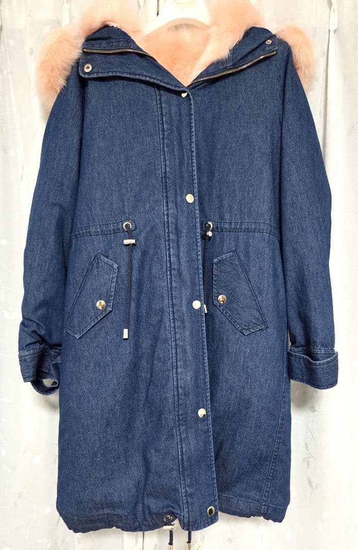 エミリアウィズ デニムファー付きロングコート - メルカリ