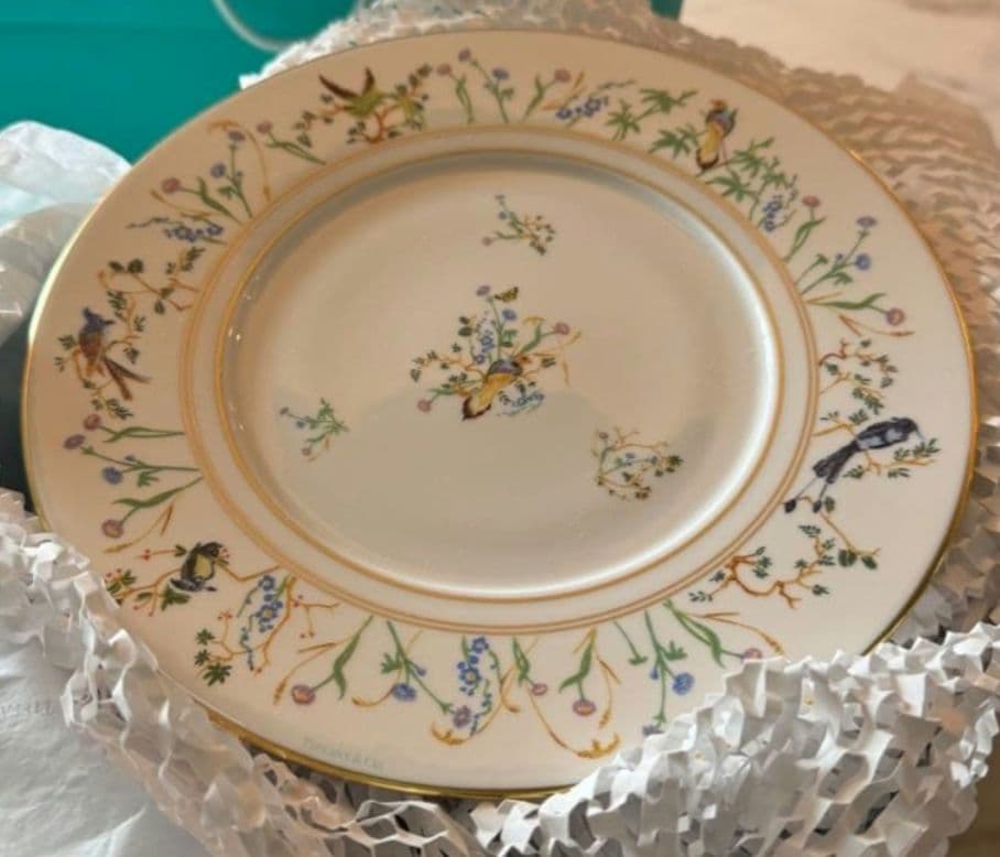 ☆新品未使用☆ティファニー ジャルダン(26.9cm)ディナープレートポーセリン