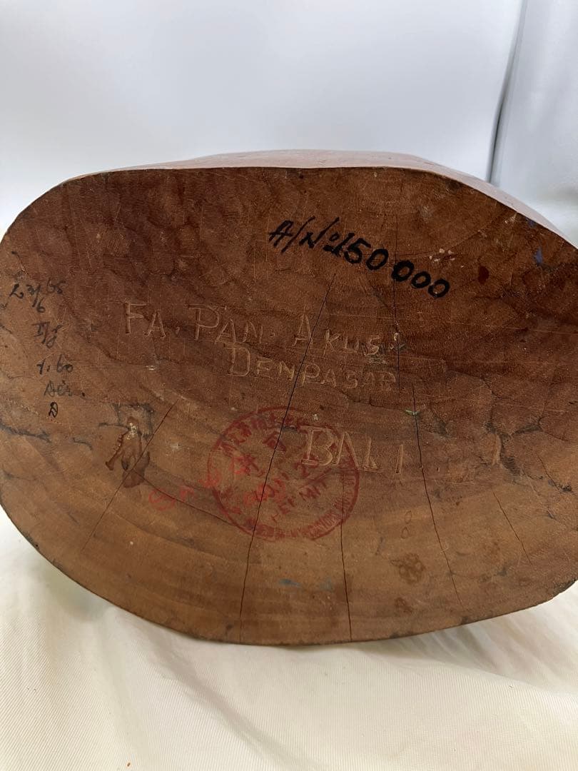 木彫り 木製 女性像 裸婦像 置物 オブジェ　バリ 工芸品　裸体