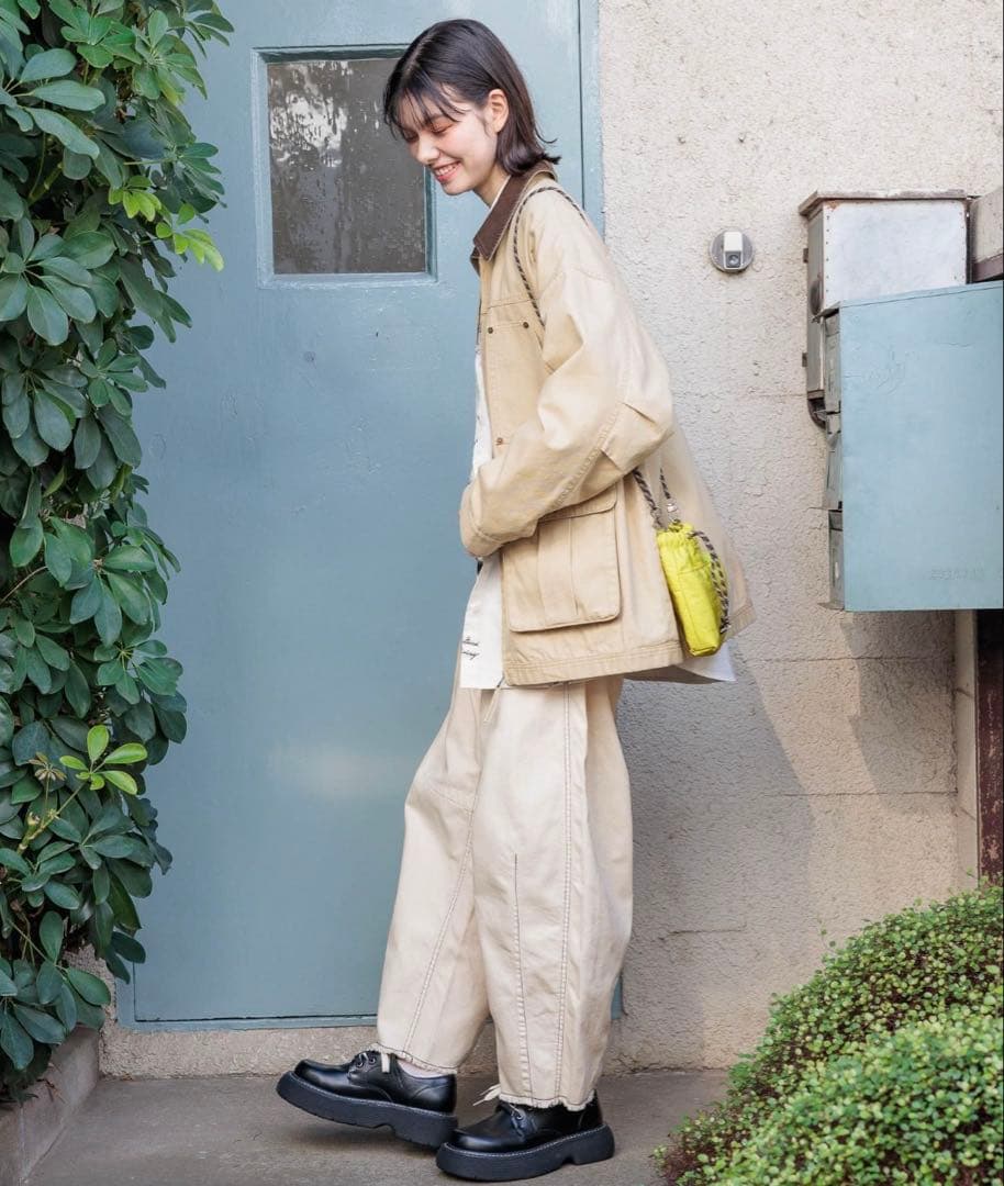 niko and ヴィンテージハイショクワークジャケット ベージュ フリー