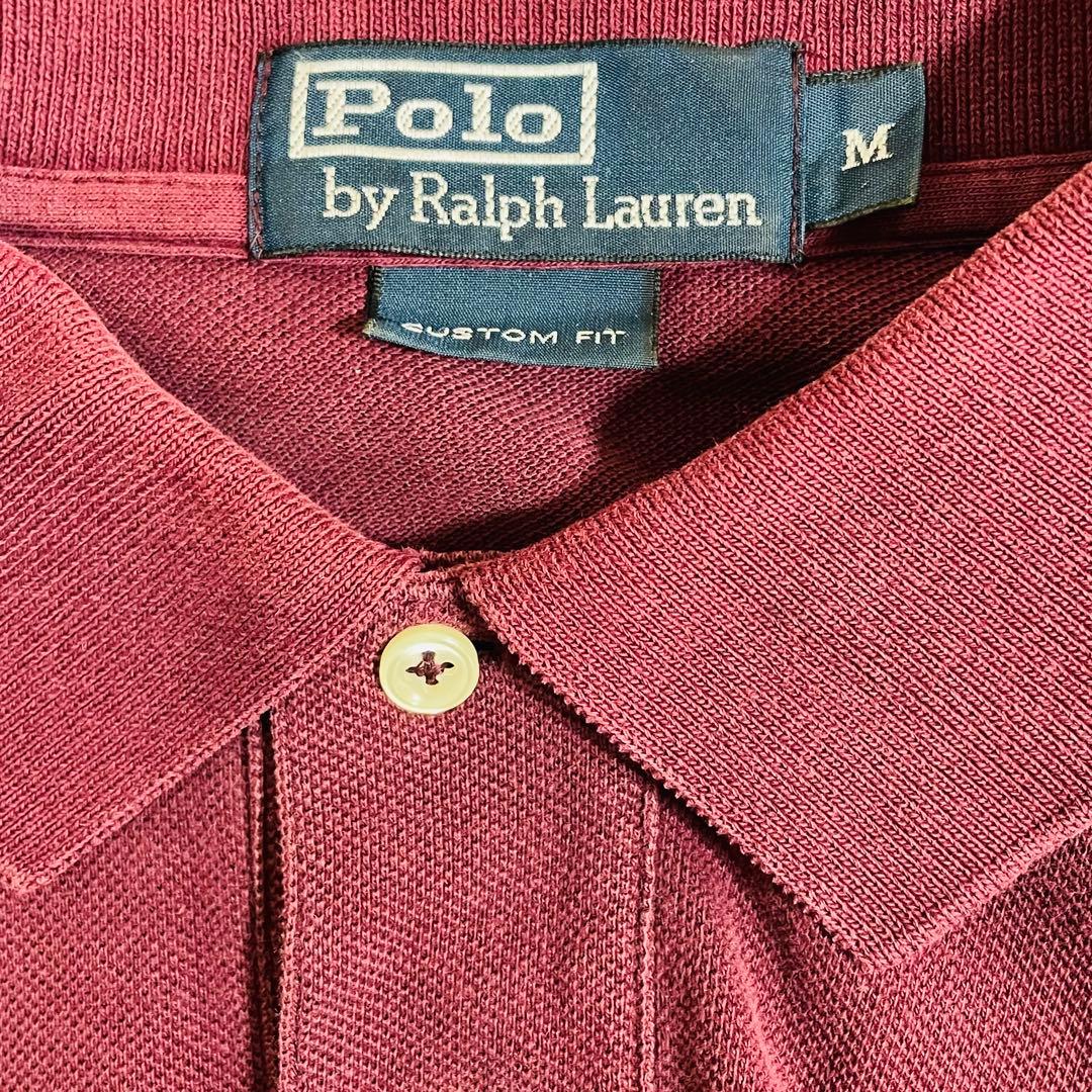 Polo Ralph Lauren ラルフローレン ワインレッド 長袖ポロシャツ
