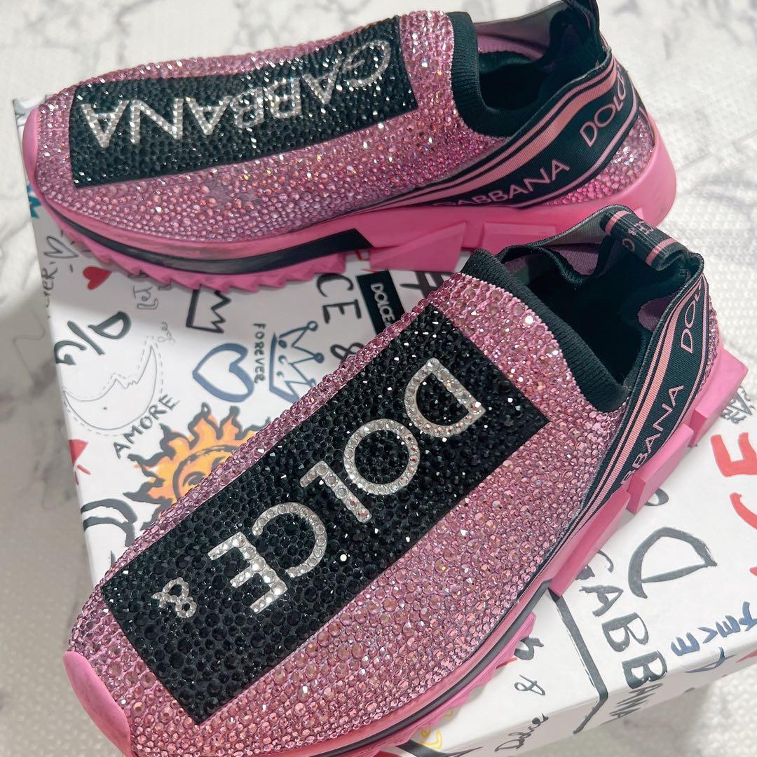 ドルガバ DOLCE&GABBANA ソレントスニーカー スワロ ストーン - メルカリ