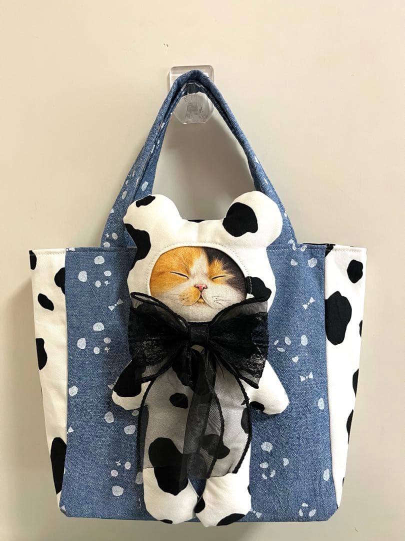 コヤンイサムチョン＊ハンドメイド＊トートバッグ＊三毛猫 - メルカリ